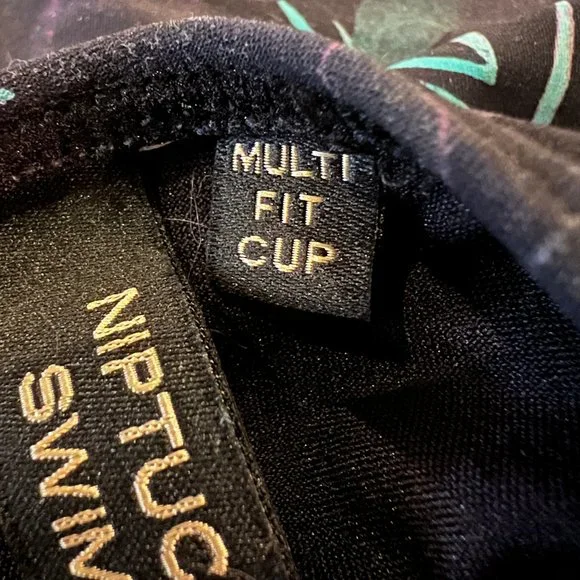 NIP TUCK SWIM Joanne Black Tropical Print One-Piece Multi-Fit Cup Swimsu… - Picture 4 of 8